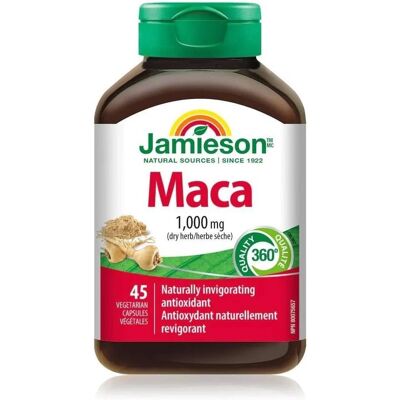 Vitamíny Jamieson Maca Kořen - 1000 Mg, 45 Kapslí Vitamíny Jamieson Maca Kořen - 1000 Mg, 45 Kapslí