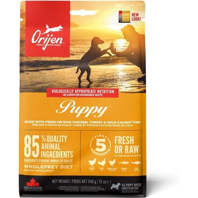 Orijen Puppy - Nourriture naturelle pour chiots, muscle et digestion - Publicité Orijen Puppy - Nourriture naturelle pour chiots, muscle et digestion - Publicité
