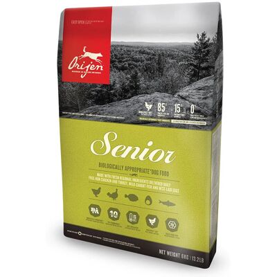 Orijen Senior Kornfri Tørrfôr - For Alle Raser 6kg Orijen Senior Kornfri Tørrfôr - For Alle Raser 6kg