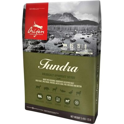 Orijen Tundra Kattenbrokken 340g - Volwassen, Eend, everzwijn Orijen Tundra Kattenbrokken 340g - Volwassen, Eend, everzwijn