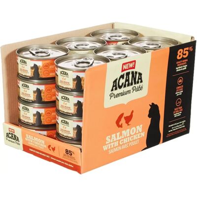 Acana Premium Pate Våtfoder för Katter - Lax & Kyckling - 24 x 85g Acana Premium Pate Våtfoder för Katter - Lax & Kyckling - 24 x 85g