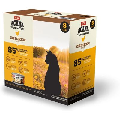 ACANA Premium Pâté Chicken - Våtfoder för katter - 8x85g ACANA Premium Pâté Chicken - Våtfoder för katter - 8x85g