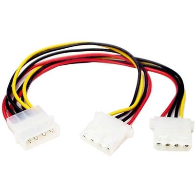 StarTech.com PYO2L Gray Power Y Splitter Cable StarTech.com PYO2L Gray Power Y Splitter Cable