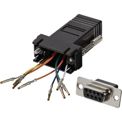 StarTech.com DB9 zu RJ45 Modular Adapter - Schwarz - Datenübertragungsadapter StarTech.com DB9 zu RJ45 Modular Adapter - Schwarz - Datenübertragungsadapter