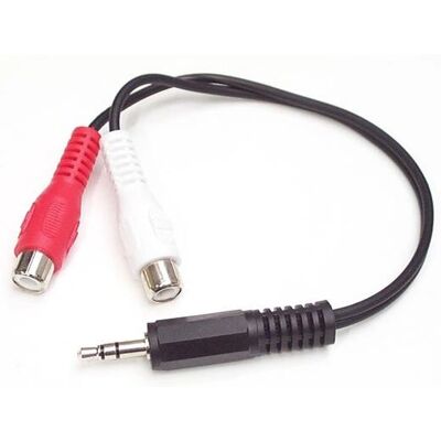 Cabo de áudio estéreo StarTech.com MUMFRCA 150mm - 3,5mm para 2x RCA Cabo de áudio estéreo StarTech.com MUMFRCA 150mm - 3,5mm para 2x RCA