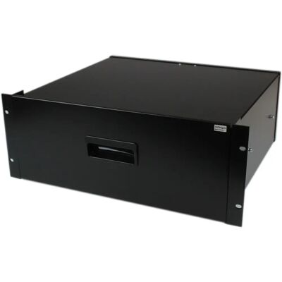 StarTech.com 4U Black Steel Storage Drawer - Rack Drawer StarTech.com 4U Black Steel Storage Drawer - Rack Drawer