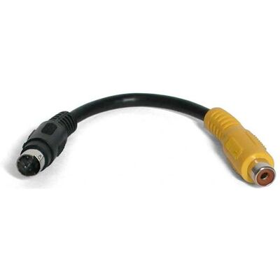 Adaptador S-Video para Vídeo Composto StarTech.com 15 cm - Preto Adaptador S-Video para Vídeo Composto StarTech.com 15 cm - Preto