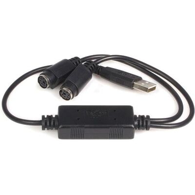 StarTech.com USB PS/2 Adapter - Näppäimistö & Hiiri - Musta StarTech.com USB PS/2 Adapter - Näppäimistö & Hiiri - Musta