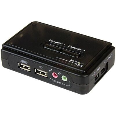 StarTech.com SV211KUSB 2-portos USB KVM-kapcsoló hanggal és kábelekkel StarTech.com SV211KUSB 2-portos USB KVM-kapcsoló hanggal és kábelekkel