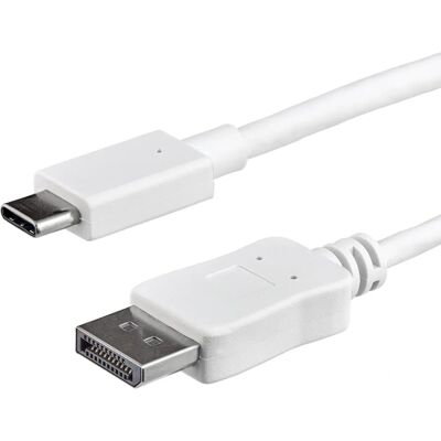 Cavo USB-C a DisplayPort Bianco StarTech.com - 1m - Adattatore video Cavo USB-C a DisplayPort Bianco StarTech.com - 1m - Adattatore video