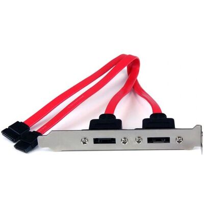 StarTech.com SATA eSATA Adapterplatte - Konvertiert 2 SATA in externe Ports StarTech.com SATA eSATA Adapterplatte - Konvertiert 2 SATA in externe Ports