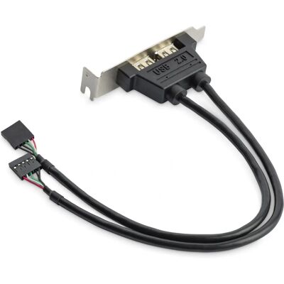 StarTech.com USBPLATELP 2 Port USB A Adapter - Schnittstellenkarte StarTech.com USBPLATELP 2 Port USB A Adapter - Schnittstellenkarte