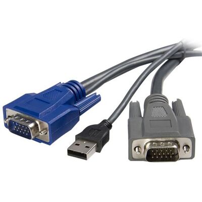 StarTech.com KVM Cable 3m Ultra-Thin VGA USB - Black StarTech.com KVM Cable 3m Ultra-Thin VGA USB - Black
