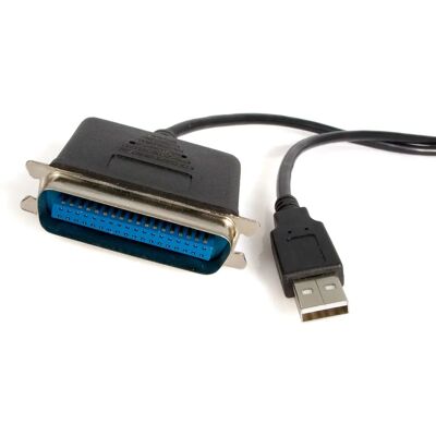 StarTech.com ICUSB128410 USB naar Parallel Adapter - 10 ft - Zwart - Gegevensoverdracht Kabel StarTech.com ICUSB128410 USB naar Parallel Adapter - 10 ft - Zwart - Gegevensoverdracht Kabel