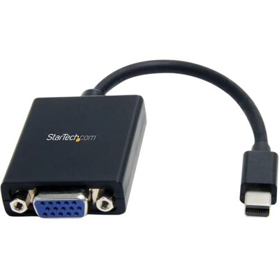 Adaptador de Mini DisplayPort a VGA de StarTech.com - Activo - 1080p - Negro Adaptador de Mini DisplayPort a VGA de StarTech.com - Activo - 1080p - Negro