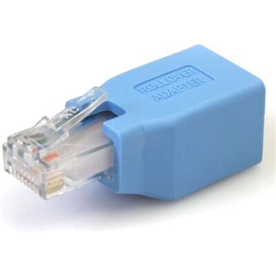StarTech.com ROLLOVER Cisco Console Adapter - Network, Blue StarTech.com ROLLOVER Cisco Console Adapter - Network, Blue
