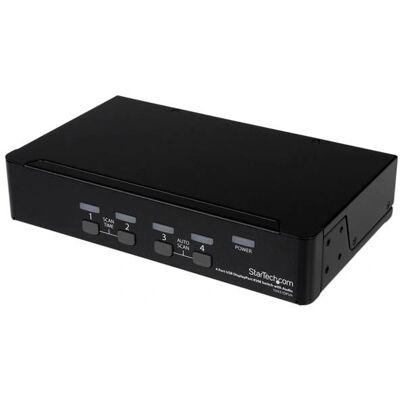 StarTech.com 4 Port DisplayPort KVM Switch with Audio - USB, Keyboard, Video, Mouse StarTech.com 4 Port DisplayPort KVM Switch with Audio - USB, Keyboard, Video, Mouse