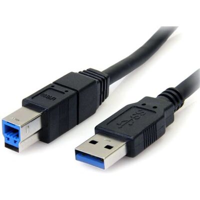StarTech.com USB3SAB10BK USB Cable - 3.05m - Black - USB 3.0 StarTech.com USB3SAB10BK USB Cable - 3.05m - Black - USB 3.0