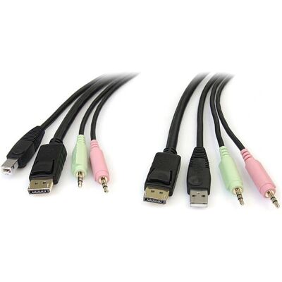 StarTech.com 6ft 4-in-1 USB DisplayPort KVM Switch Cable StarTech.com 6ft 4-in-1 USB DisplayPort KVM Switch Cable