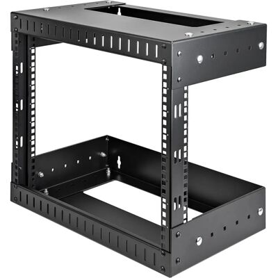 StarTech.com RK812WALLOA Wandmontierter 8U Offener Rahmen Rack - Verstellbar StarTech.com RK812WALLOA Wandmontierter 8U Offener Rahmen Rack - Verstellbar
