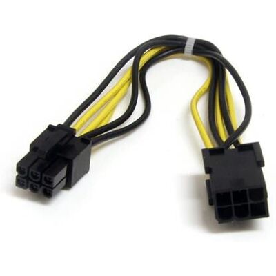 Cable de extensión de energía PCIe de alta calidad de StarTech.com - 8 pulgadas Cable de extensión de energía PCIe de alta calidad de StarTech.com - 8 pulgadas