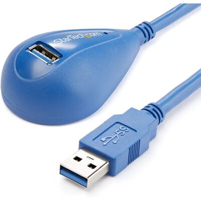 StarTech.com USB 3.2 Gen 1 1,5m Sininen USB-kaapeli - Laajennin StarTech.com USB 3.2 Gen 1 1,5m Sininen USB-kaapeli - Laajennin