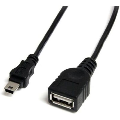 StarTech.com Câble USBMUSBFM1 - 0.3 m Mini-USB B Noir - Publicité StarTech.com Câble USBMUSBFM1 - 0.3 m Mini-USB B Noir - Publicité