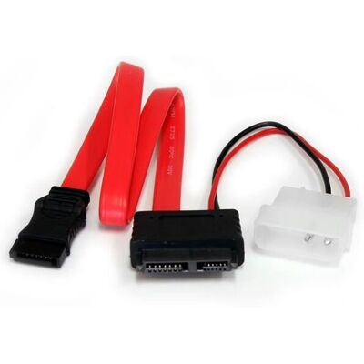 StarTech.com Slimline SATA zu SATA Kabel - 300mm, Rot StarTech.com Slimline SATA zu SATA Kabel - 300mm, Rot