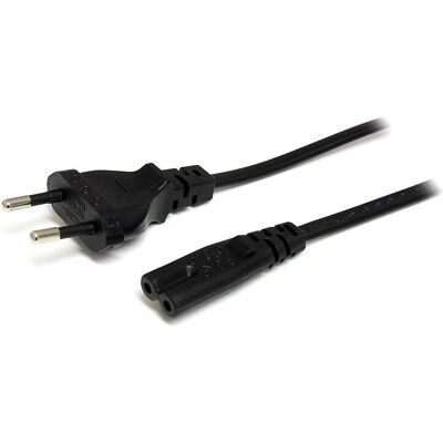 Cable de Alimentación StarTech.com - 2m EU a C7 Negro Cable de Alimentación StarTech.com - 2m EU a C7 Negro