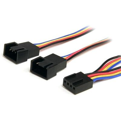 StarTech.com Cable Divisor de alimentación de ventilador de 12 pulgadas de 4 pines - Negro StarTech.com Cable Divisor de alimentación de ventilador de 12 pulgadas de 4 pines - Negro