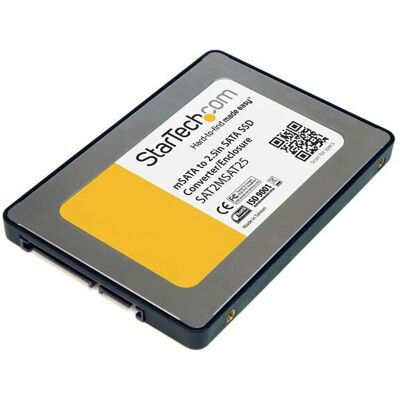 StarTech.com SAT2MSAT25 Interfacekaart - mSATA naar 2,5 inch SATA StarTech.com SAT2MSAT25 Interfacekaart - mSATA naar 2,5 inch SATA