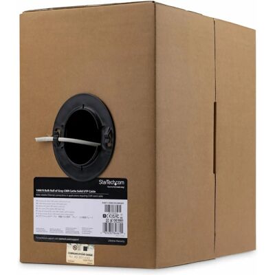 Cable de red StarTech.com 1000 pies gris Cat5e - U/UTP - 350MHz - Rollo masivo Cable de red StarTech.com 1000 pies gris Cat5e - U/UTP - 350MHz - Rollo masivo