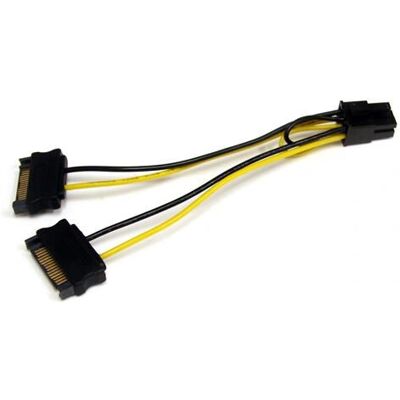 StarTech.com SATAsta PCIe Virtalähdeadapteri - Harmaa StarTech.com SATAsta PCIe Virtalähdeadapteri - Harmaa