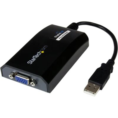 StarTech.com USB2VGAPRO2 External VGA Adapter - 1920x1200 - Black StarTech.com USB2VGAPRO2 External VGA Adapter - 1920x1200 - Black