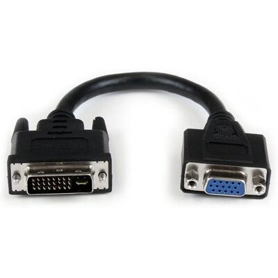 StarTech.com DVI zu VGA Kabeladapter - 8 Zoll, Schwarz StarTech.com DVI zu VGA Kabeladapter - 8 Zoll, Schwarz