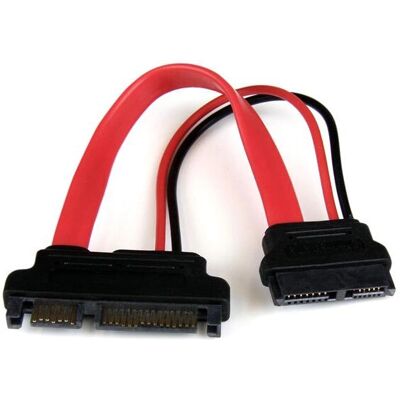 StarTech.com Adattatore SATA Slimline Rosso 15cm - Dati & Alimentazione StarTech.com Adattatore SATA Slimline Rosso 15cm - Dati & Alimentazione