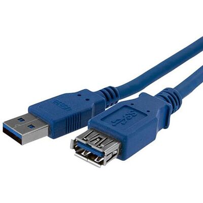 StarTech.com USB 3.0 jatkojohto 1m - Sininen - USB Type-A StarTech.com USB 3.0 jatkojohto 1m - Sininen - USB Type-A