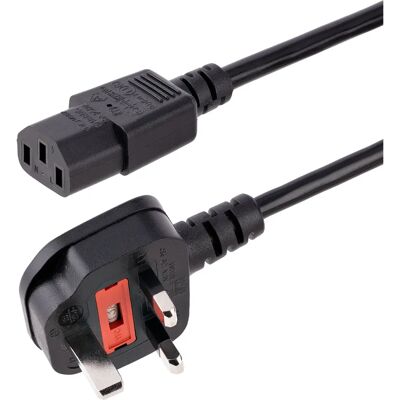StarTech.com 3m UK Stromkabel C13 auf BS 1363 StarTech.com 3m UK Stromkabel C13 auf BS 1363