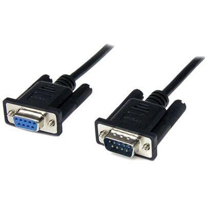 StarTech.com StarTech SCNM9FM2MBK 2m Schwarzes DB9 Seriell RS232 Null Modem Kabel StarTech.com StarTech SCNM9FM2MBK 2m Schwarzes DB9 Seriell RS232 Null Modem Kabel
