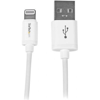 StarTech.com Lightning-kaapeli USBLT1MW - Valkoinen - 1 m - Apple MFi-sertifioitu StarTech.com Lightning-kaapeli USBLT1MW - Valkoinen - 1 m - Apple MFi-sertifioitu