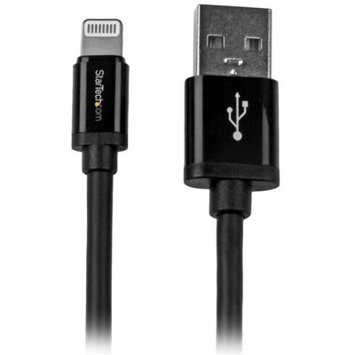 StarTech.com 2m Musta Lightning USB Kaapeli - MFi Sertifioitu StarTech.com 2m Musta Lightning USB Kaapeli - MFi Sertifioitu