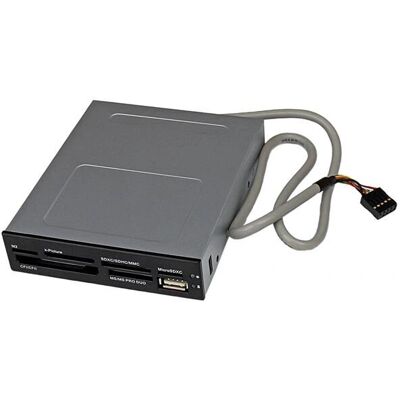 StarTech.com 3,5 inch front bay 22-in-1 kaartlezer - Zwart StarTech.com 3,5 inch front bay 22-in-1 kaartlezer - Zwart