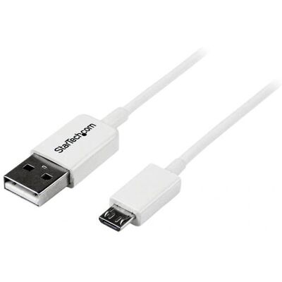 StarTech.com 0,5m USB 2.0 A/Micro-B Kaapeli - Valkoinen - Tiedonsiirto StarTech.com 0,5m USB 2.0 A/Micro-B Kaapeli - Valkoinen - Tiedonsiirto