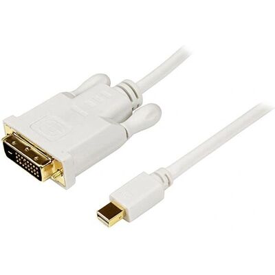 Câble vidéo Mini DisplayPort à DVI StarTech.com - Blanc - Publicité Câble vidéo Mini DisplayPort à DVI StarTech.com - Blanc - Publicité