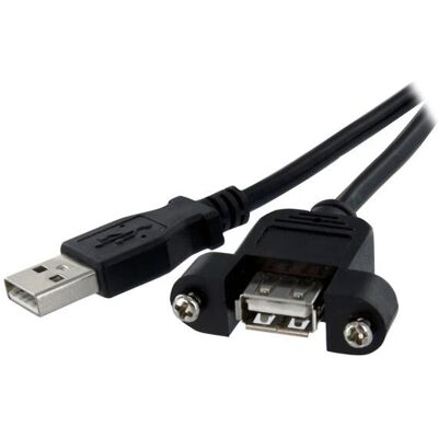 StarTech.com USBPNLAFAM3 3 láb panelra szerelhető USB A A kábel - F/M StarTech.com USBPNLAFAM3 3 láb panelra szerelhető USB A A kábel - F/M