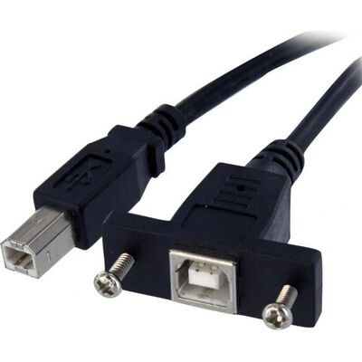 StarTech.com 3 ft Panel Mount USB Kabel B zu B - F/M StarTech.com 3 ft Panel Mount USB Kabel B zu B - F/M