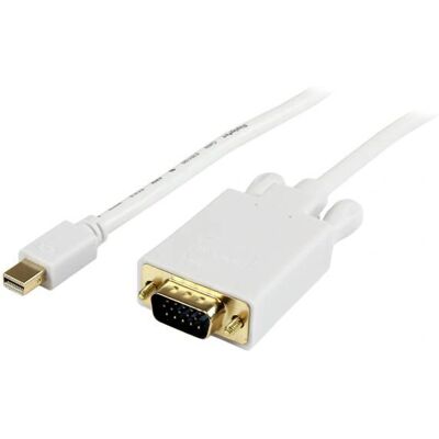 Adaptador Mini DisplayPort a VGA de StarTech.com - 3m Blanco Adaptador Mini DisplayPort a VGA de StarTech.com - 3m Blanco