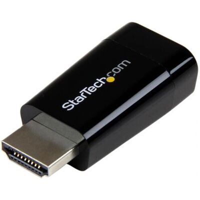Adaptér HDMI na VGA StarTech.com - Kompaktní, Černý, Až do 1920x1200 Adaptér HDMI na VGA StarTech.com - Kompaktní, Černý, Až do 1920x1200