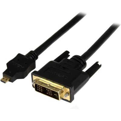StarTech.com 6 Fuß Micro HDMI zu DVI Kabel - Schwarz - Video Adapter StarTech.com 6 Fuß Micro HDMI zu DVI Kabel - Schwarz - Video Adapter