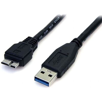 StarTech.com USB 3.0 Micro B Kaapeli 0.5m Musta - Nopea tiedonsiirto StarTech.com USB 3.0 Micro B Kaapeli 0.5m Musta - Nopea tiedonsiirto